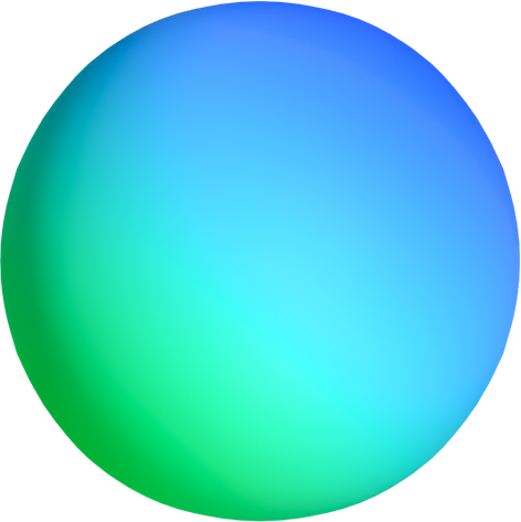 Vibrant Blocky 3D Shape Gradient Sphere